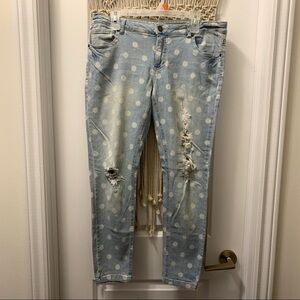 Mossimo polka dot jeans